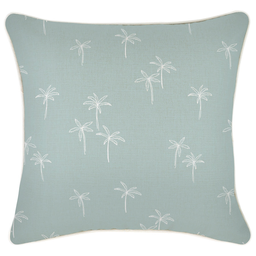 Cushion Cover-With Piping-Palm Cove Seafoam-45cm x 45cm-0