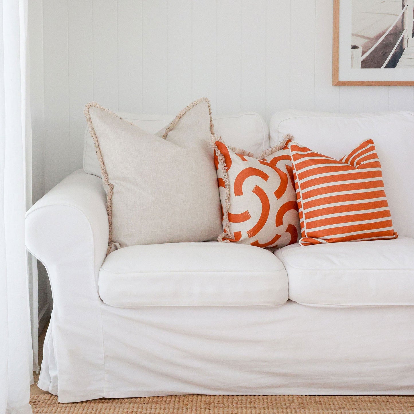 Cushion Cover-Coastal Fringe-Muse Burnt Orange-45cm x 45cm-3