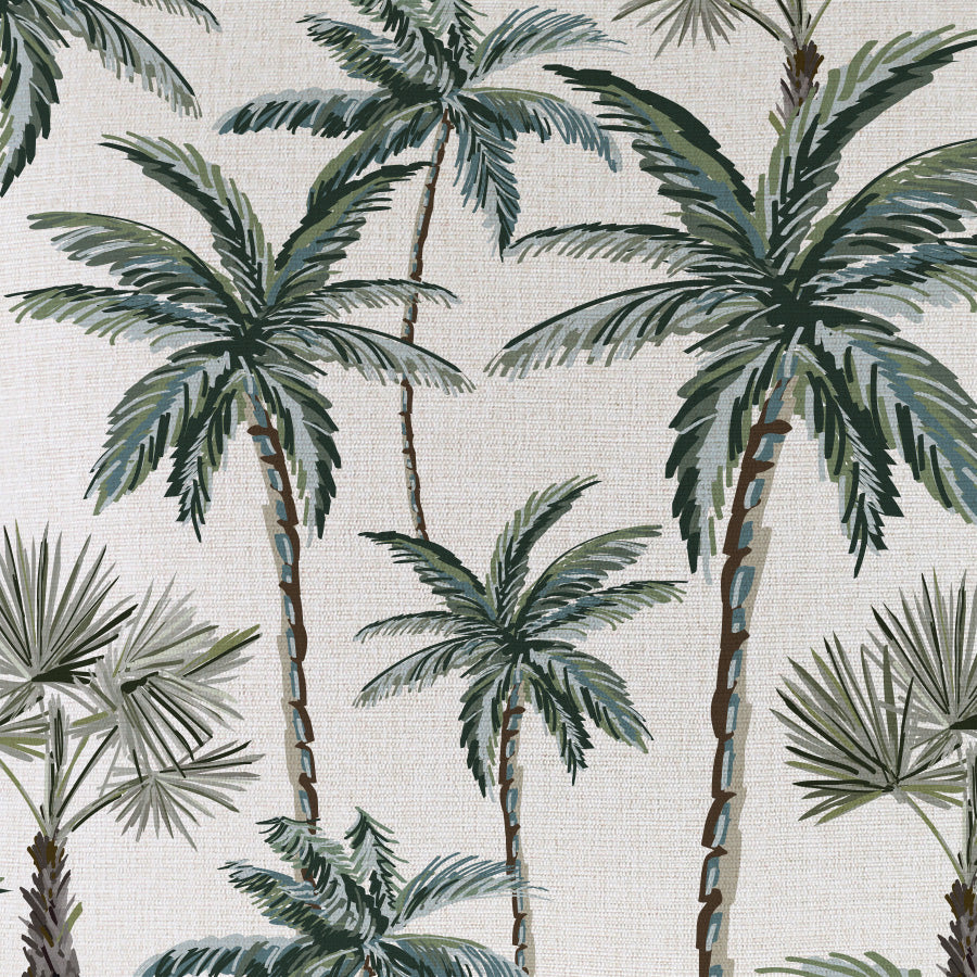 Cushion Cover-With Piping-Palm Tree Paradise Natural-45cm x 45cm-2