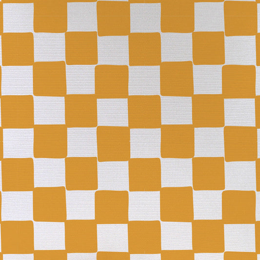 Cushion Cover-Coastal Fringe-Check Yellow White-60cm x 60cm-1