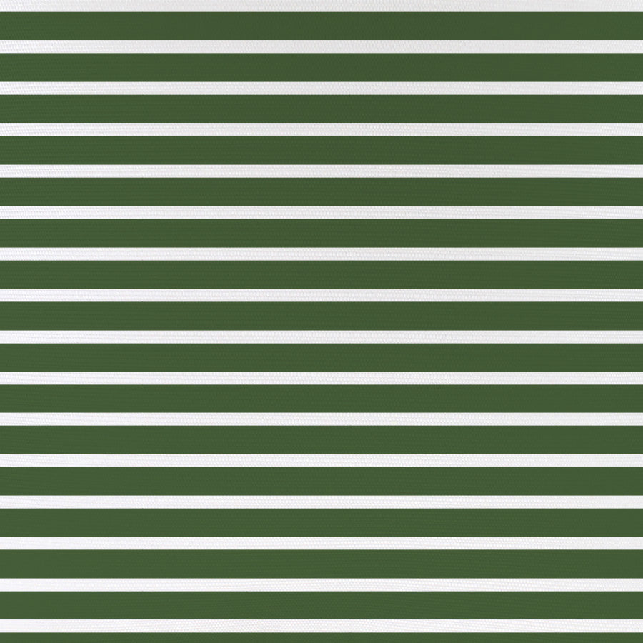 Cushion Cover-With Piping-Hampton Stripe Dark Green White-45cm x 45cm-1