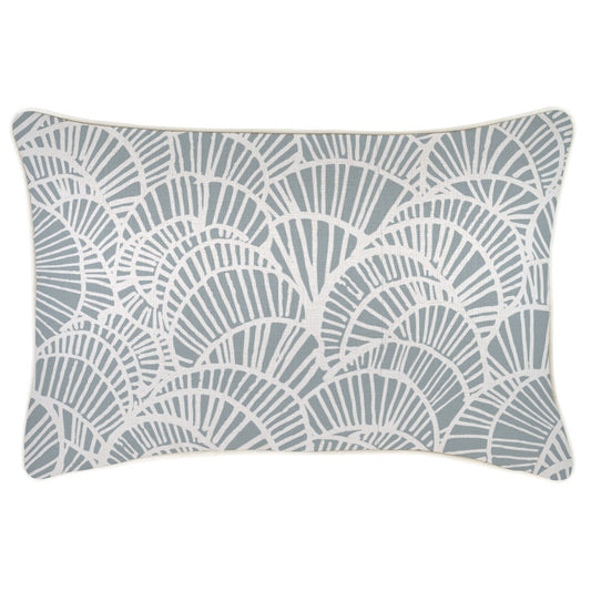 Cushion Cover-With Piping-Positano Smoke-35cm x 50cm-0