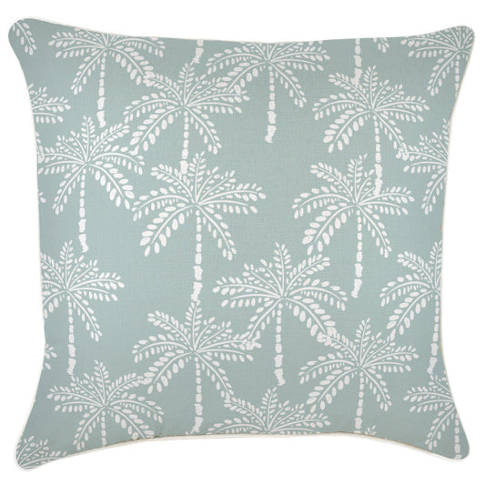 Cushion Cover-With Piping-Cabana Palms Seafoam-60cm x 60cm-0