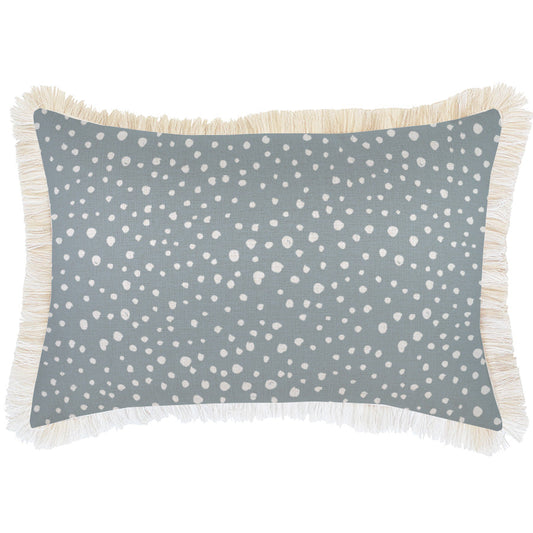 Cushion Cover-Coastal Fringe-Lunar Smoke-35cm x 50cm-0