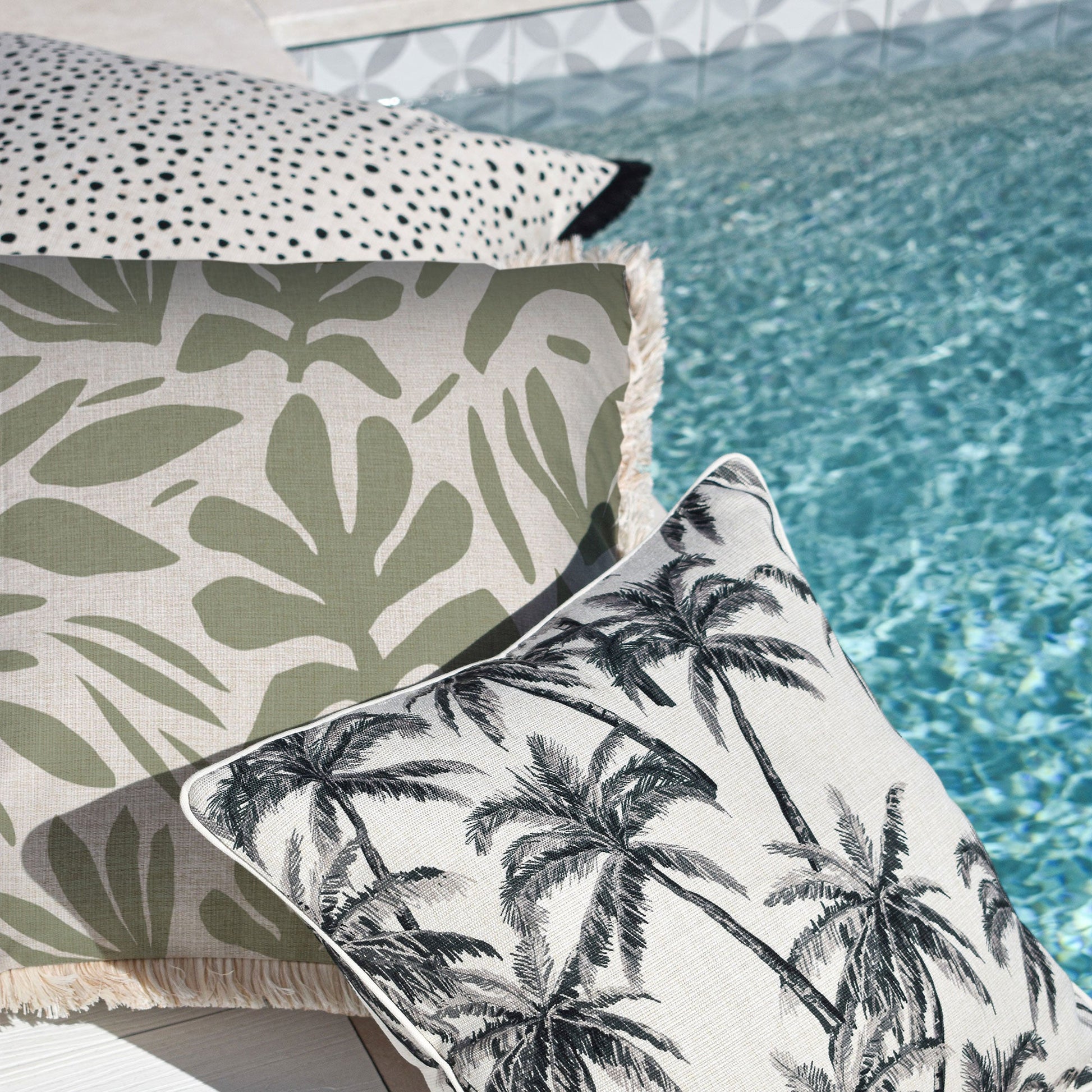 Cushion Cover-Coastal Fringe-Tahiti Sage-45cm x 45cm-1