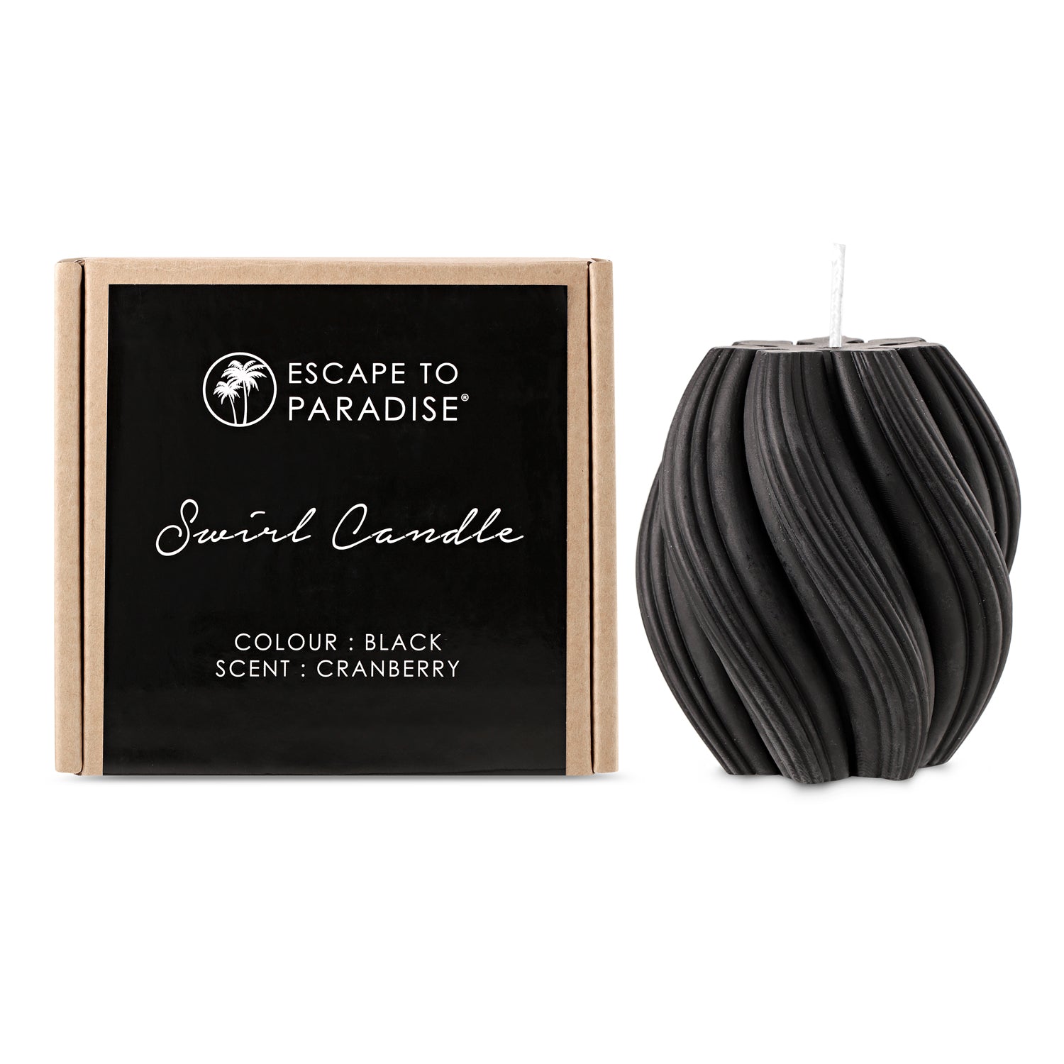 Swirl Candle-Black-Cranberry-1